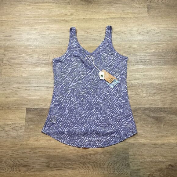Prana Tank Top Womens Small Purple Abbie Yoga Casual Basic - Picture 6 of 10